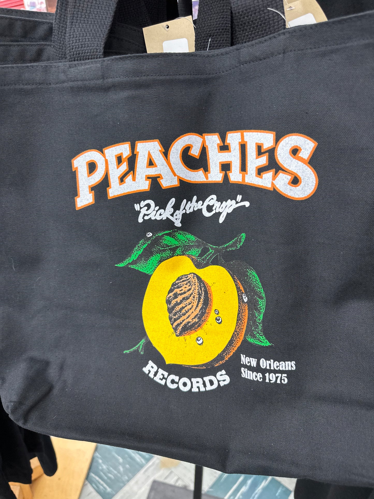 Peaches Records Tote Bag