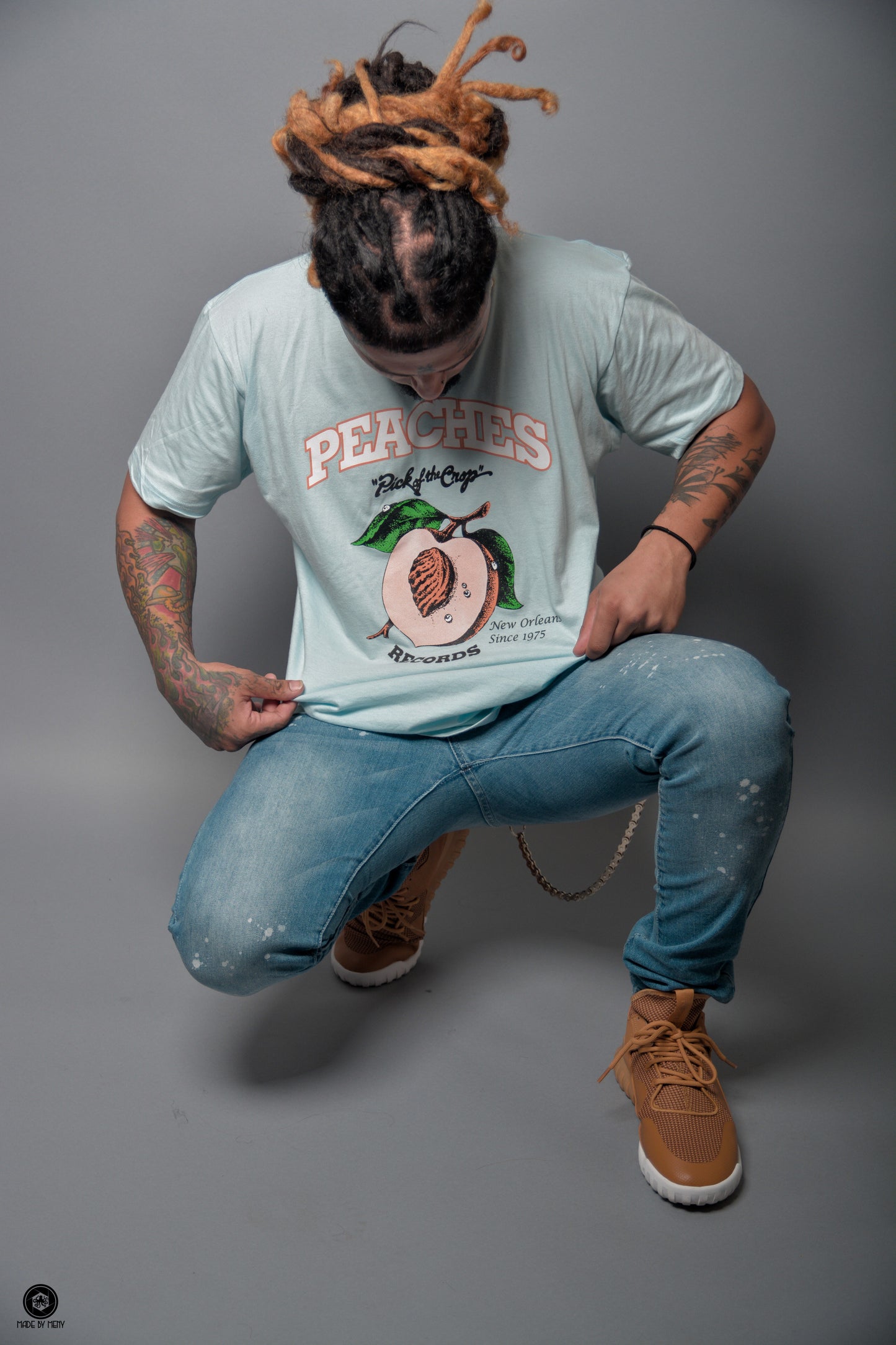 Classic 70's OG Baby Blue Peaches Tee